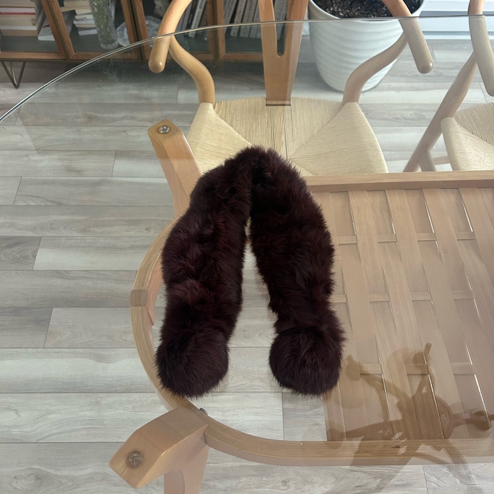 Authentic Rabbit Fur Scarf - Picture 4 of 8